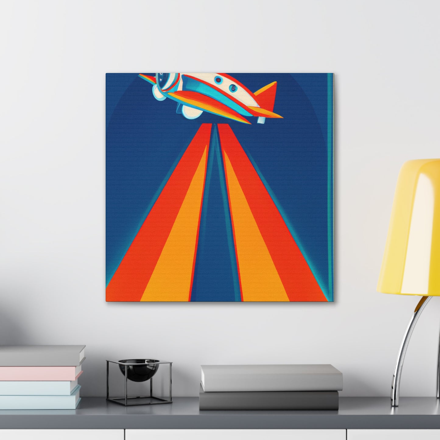 "Aerial Art Deco Dance" - Canvas