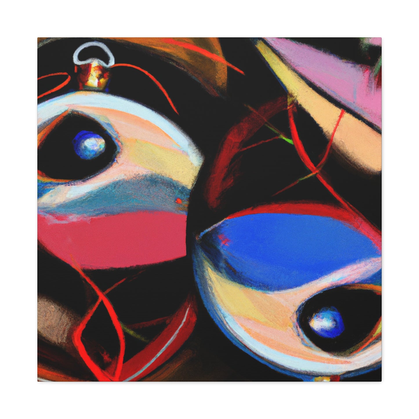 Christmas Ornament Abstraction - Canvas