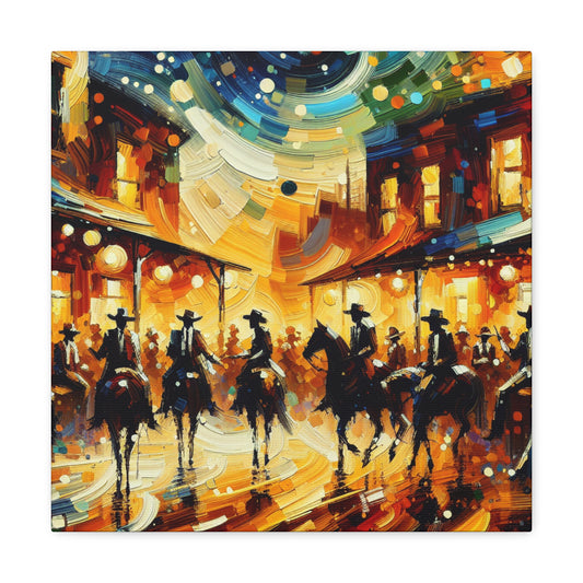 Wild West Saloon Scene - Canvas