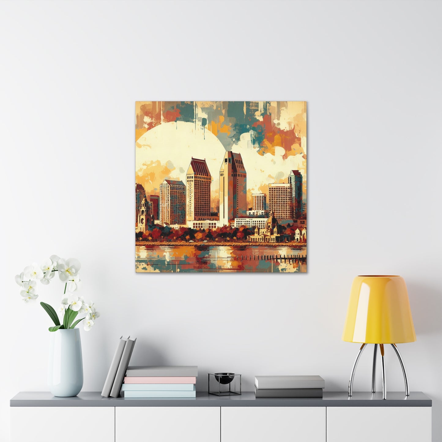 "Serenity Amidst Coastal Chaos" - Canvas