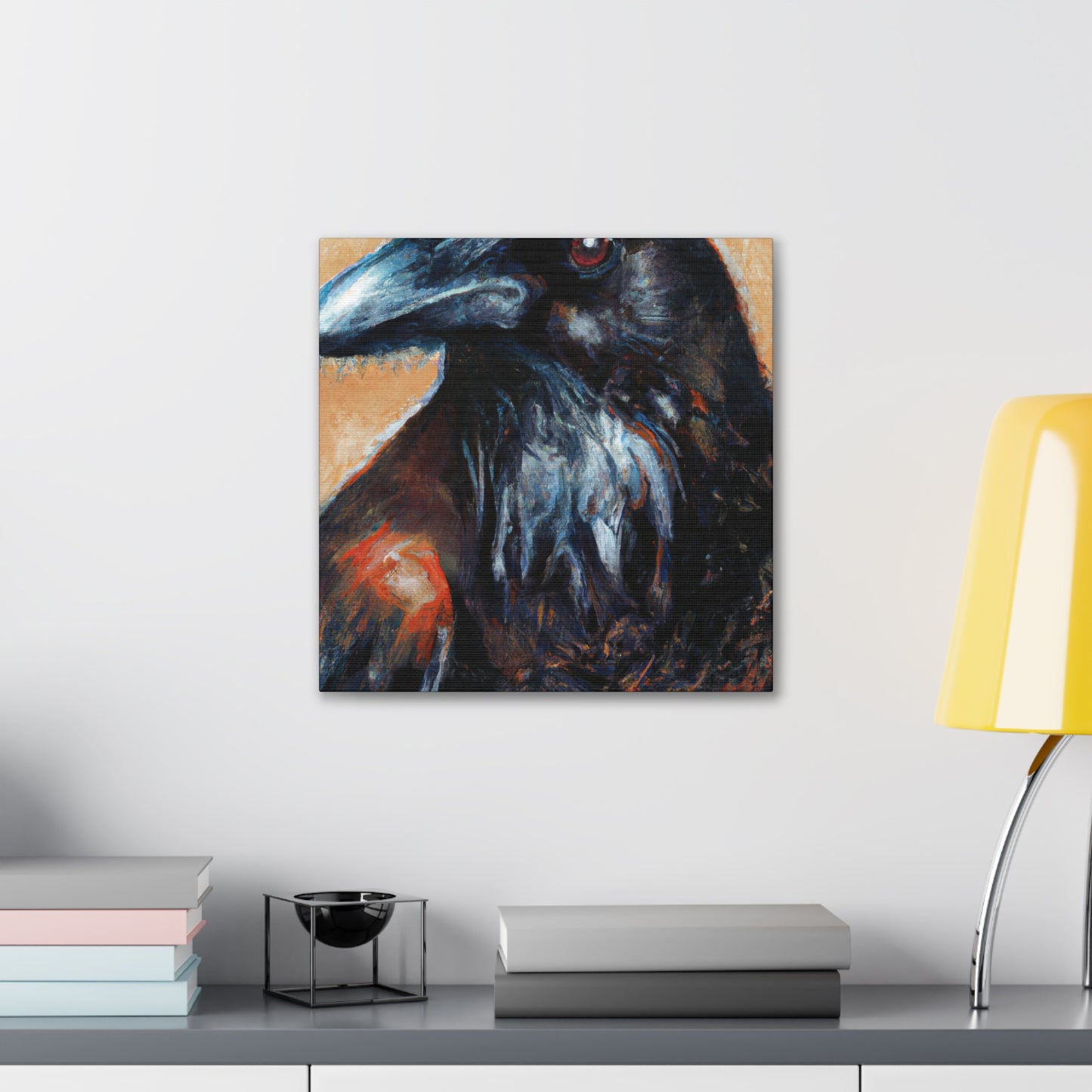 American Crow Realism. - Canvas