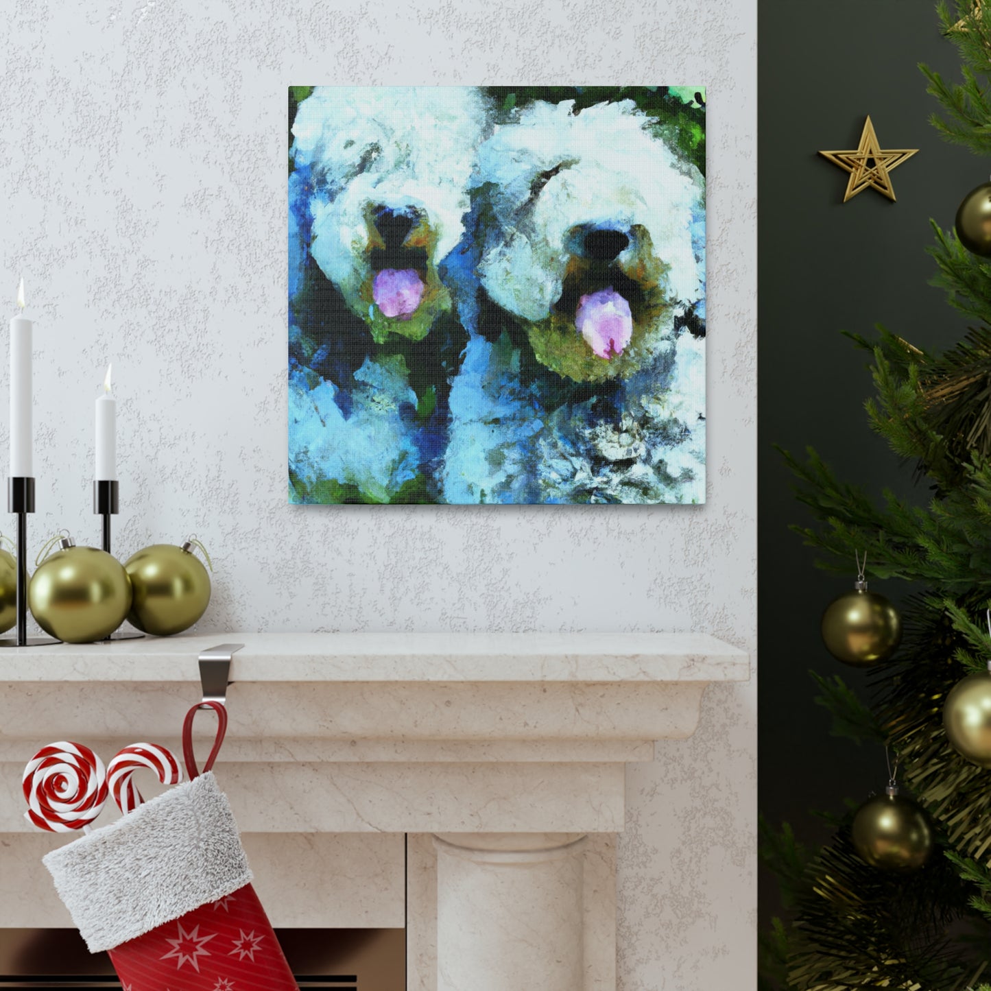 Old English Sheepdog Beauty - Canvas