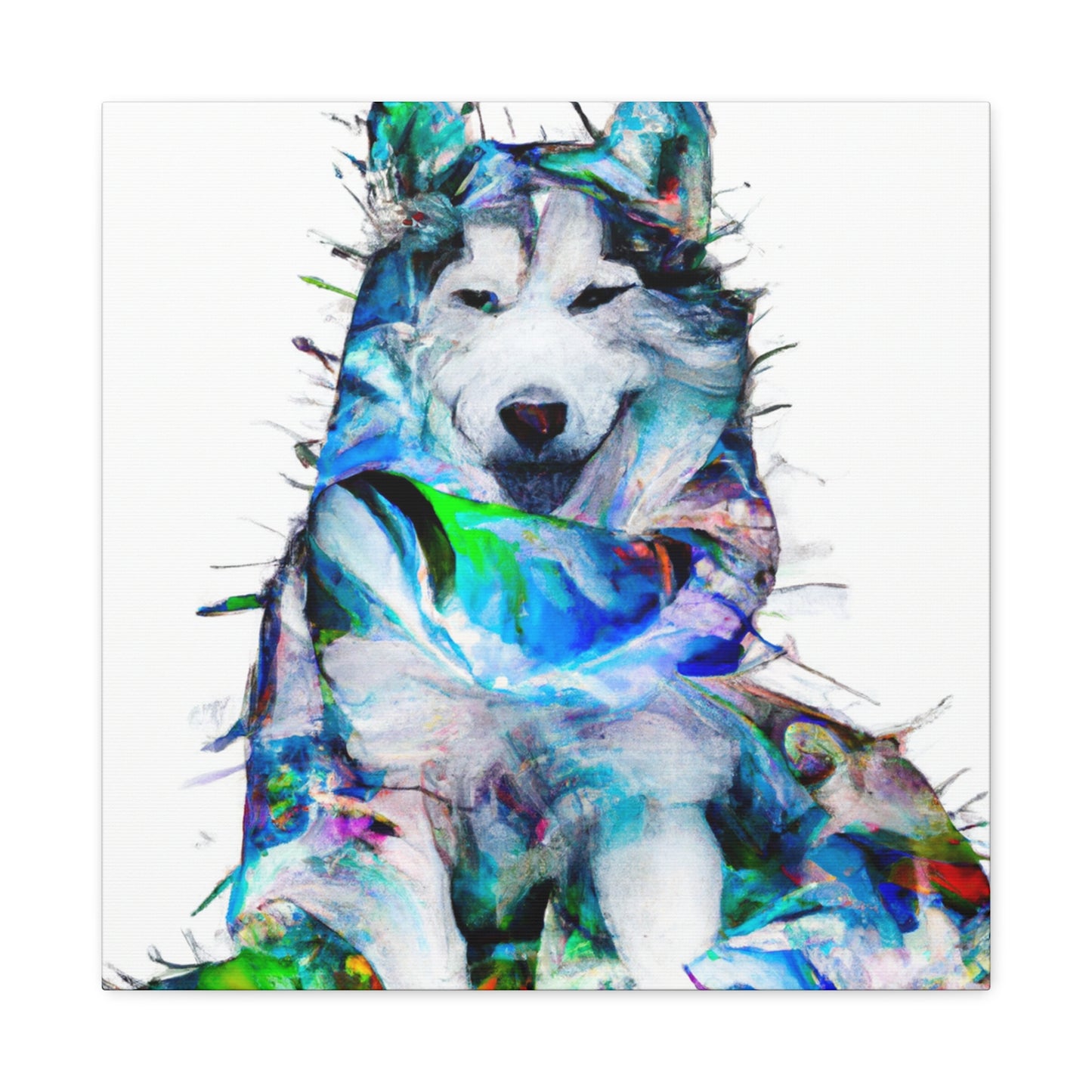 "Huskies in Abstraction" - Canvas