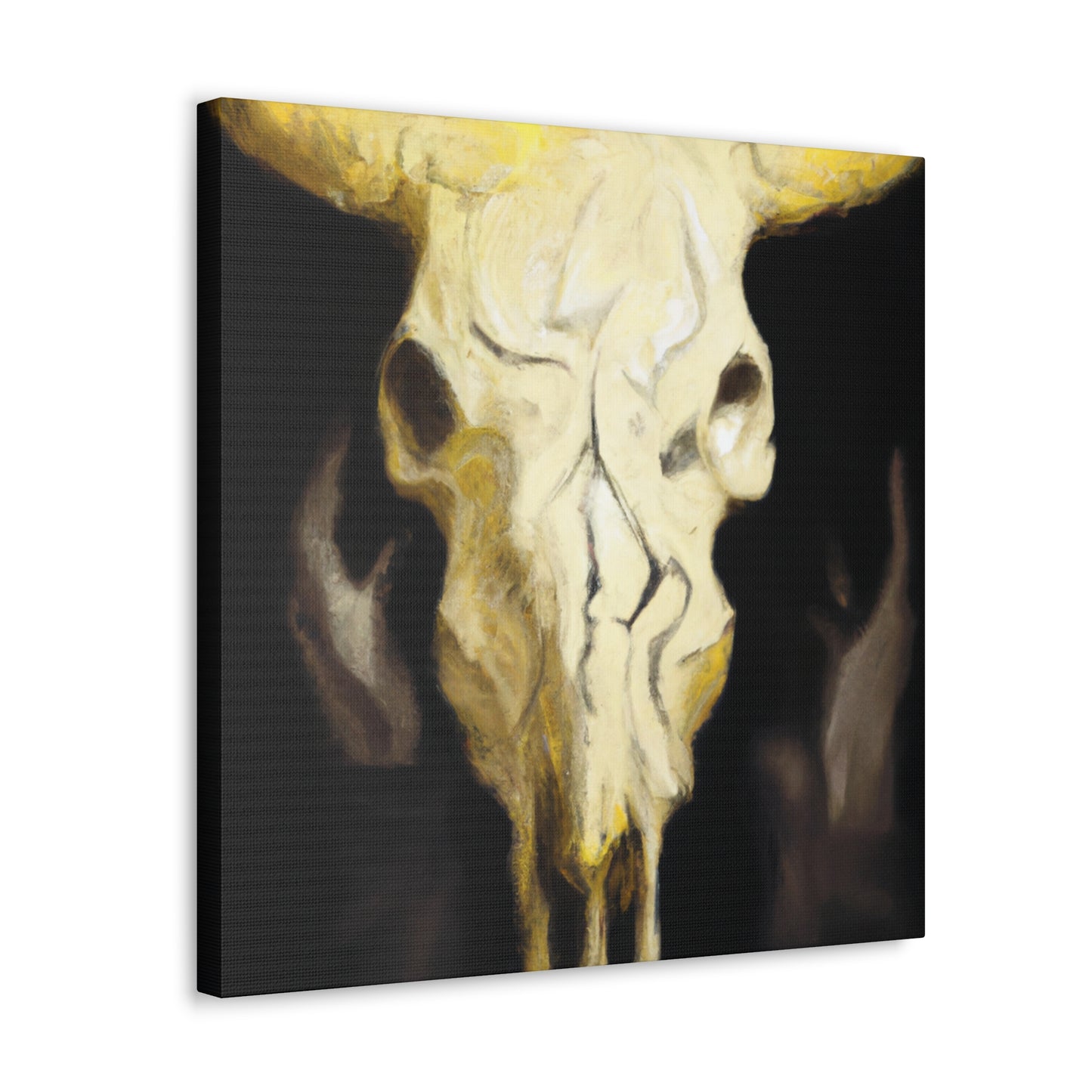 Cow Skull Reflection. - Canvas