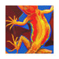 "Fanciful Frilled Lizard" - Canvas