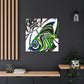 "Rainbow Fish in Deco" - Canvas