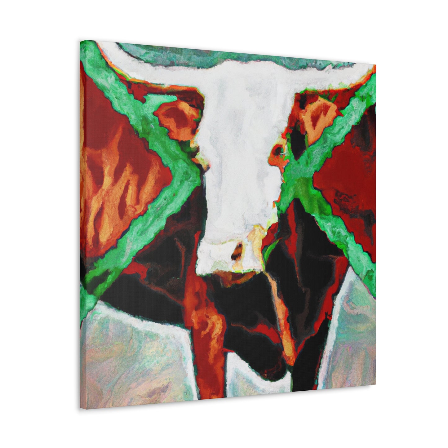 "Lone Texas Longhorn" - Canvas