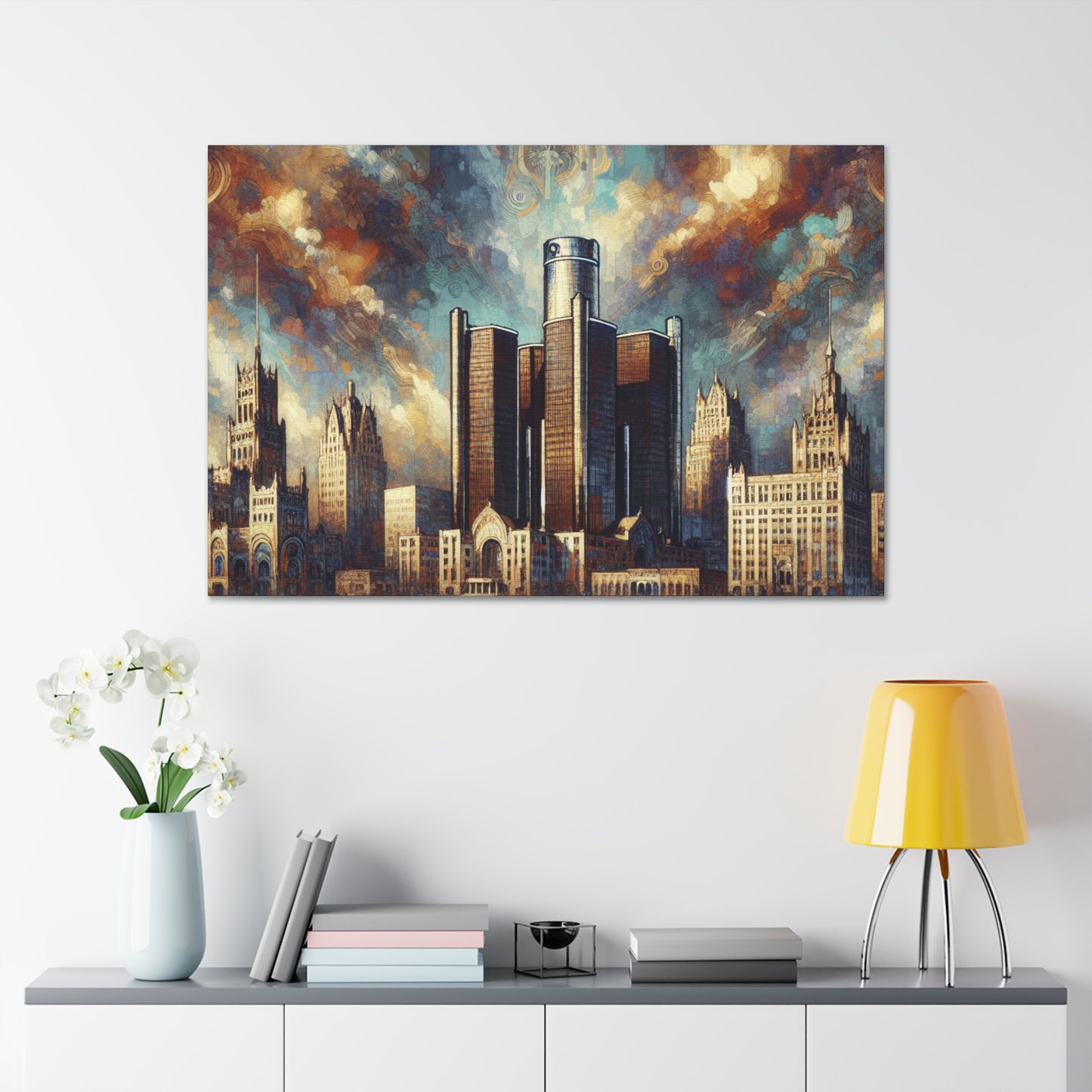 "City on Fire" - Canvas