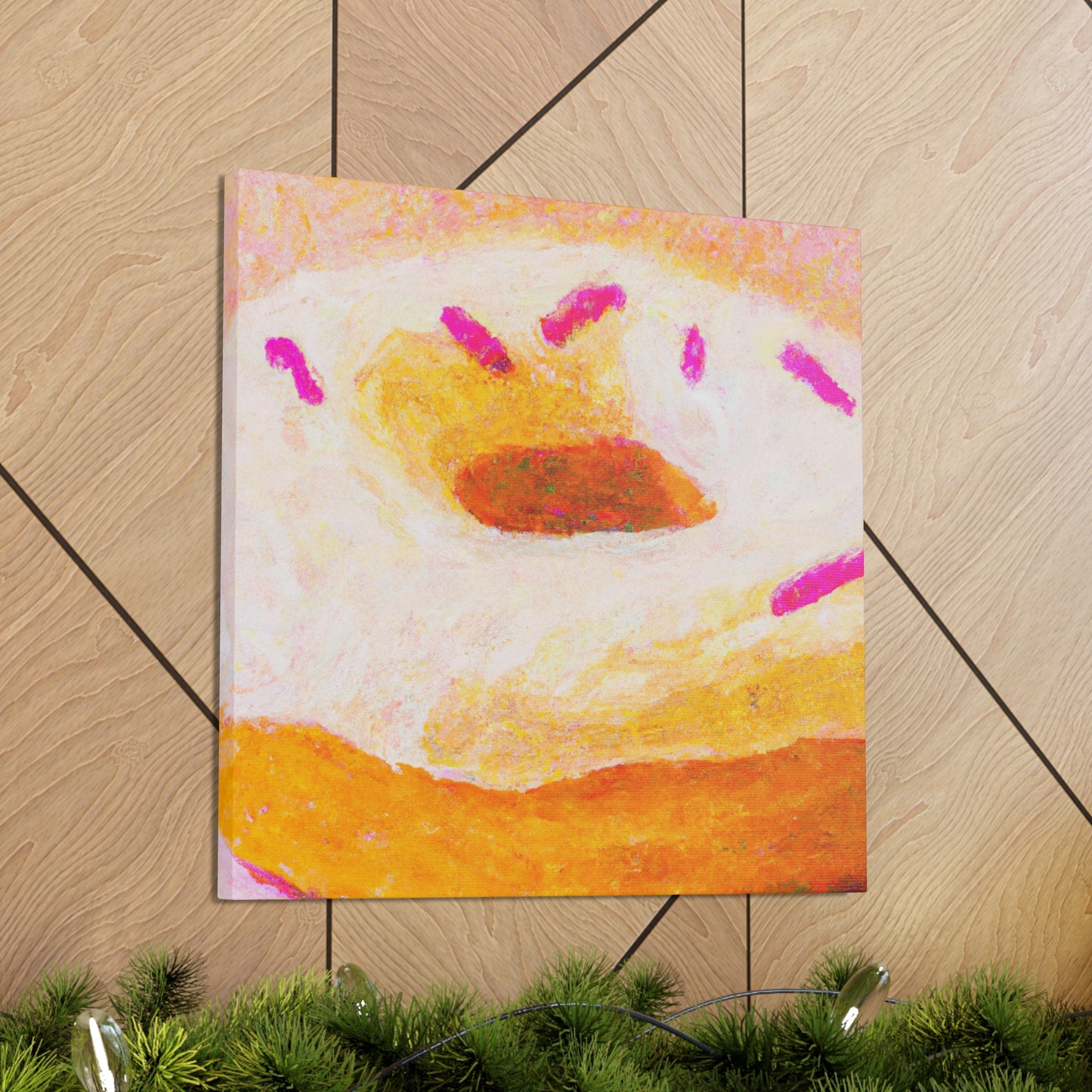 "Doughnut Delight Engulfed". - Canvas