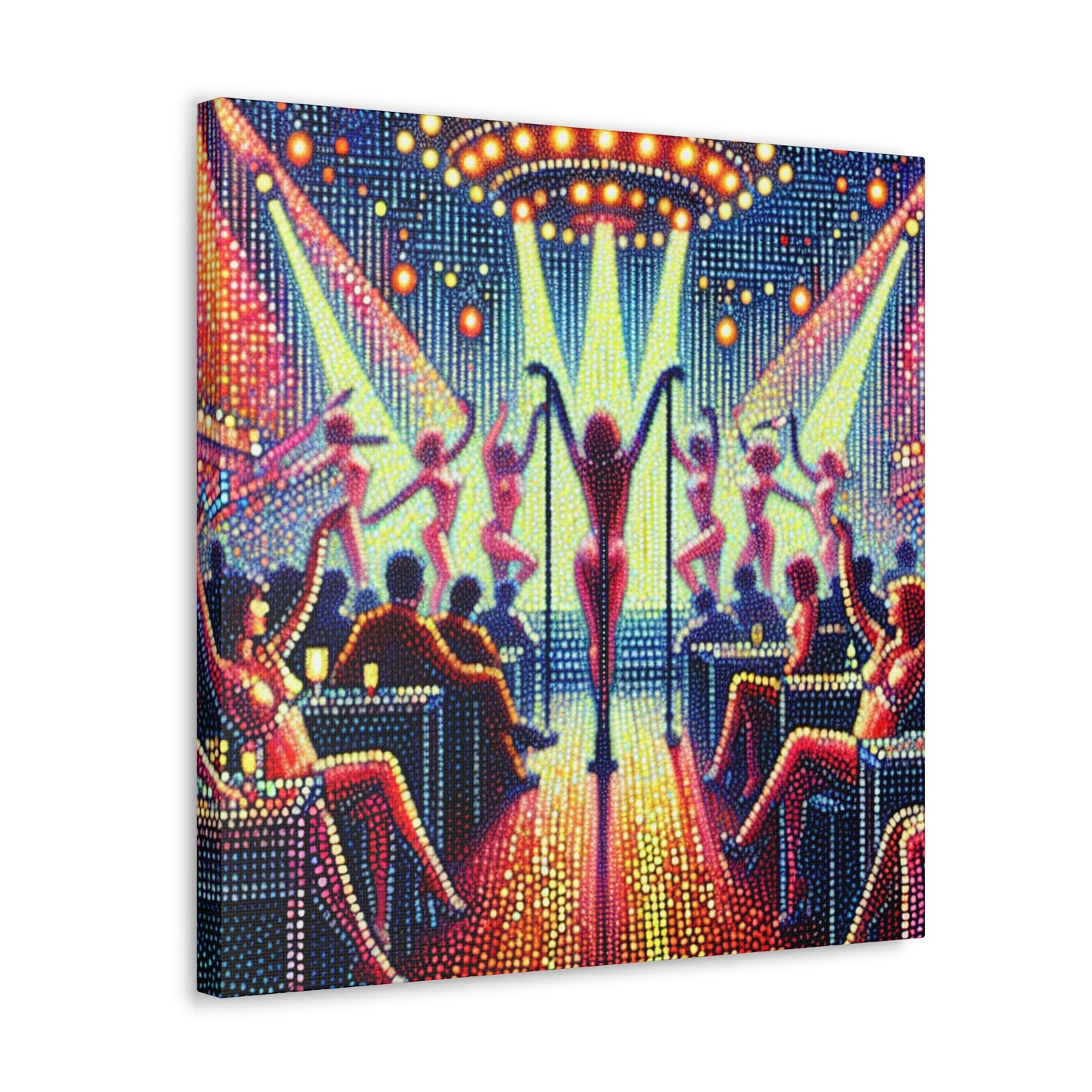 "Vibrant Cabaret Nights" - Canvas