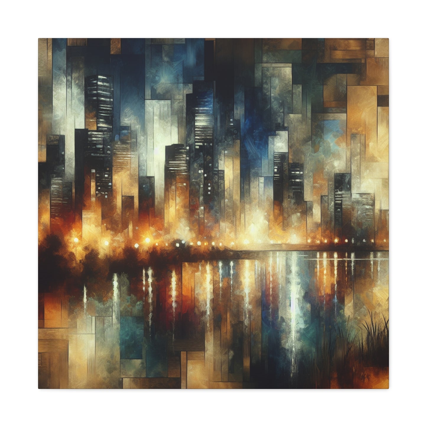 "Midnight Metropolis Movement" - Canvas