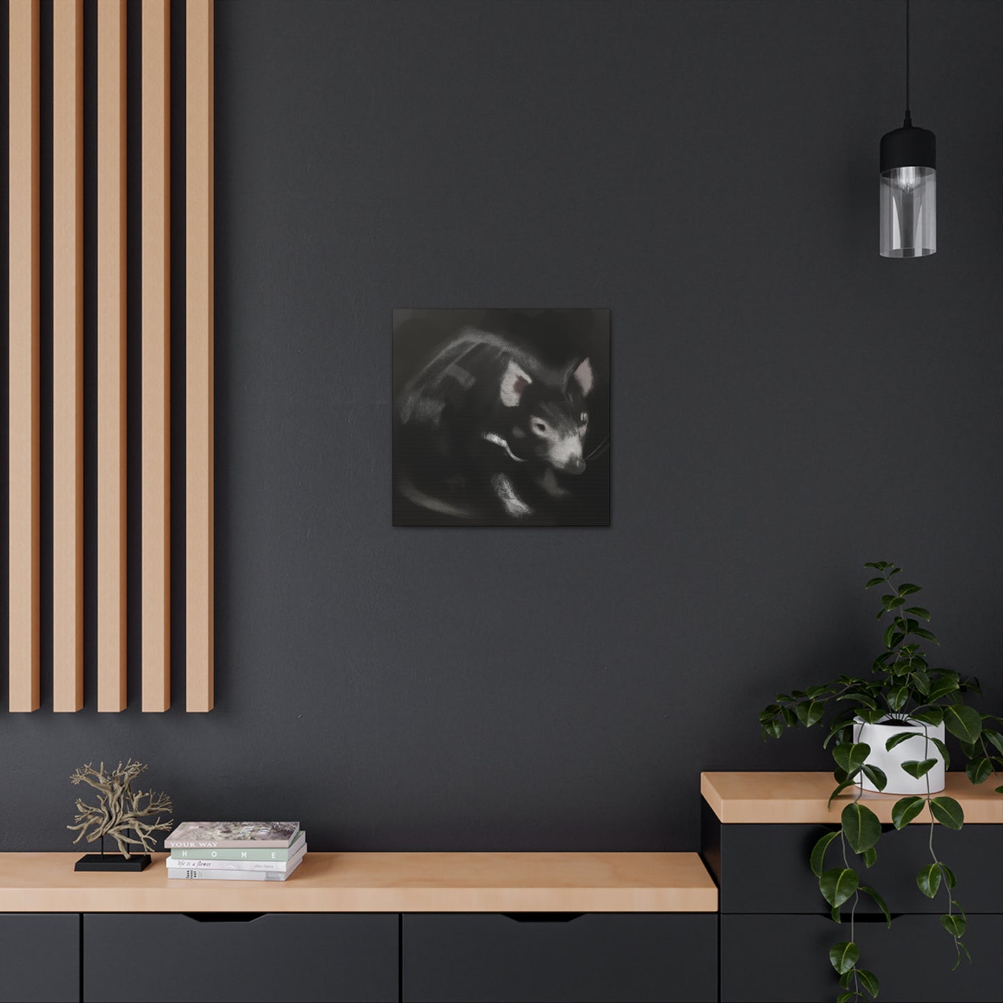 "Tasmanian Devil Howling" - Canvas