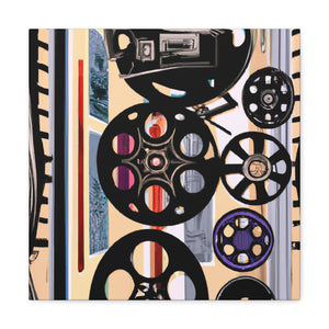 "Film Reels in Deco" - Canvas