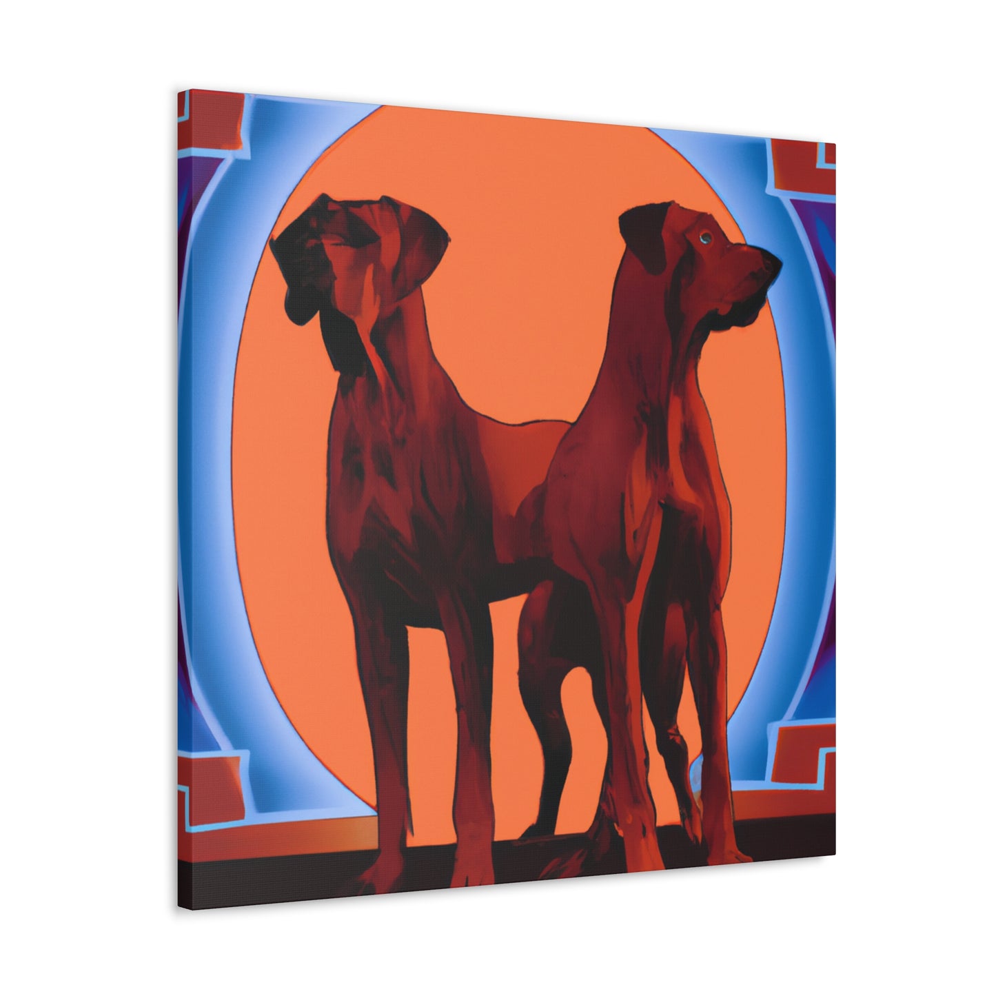 Ridgeback Art Deco. - Canvas