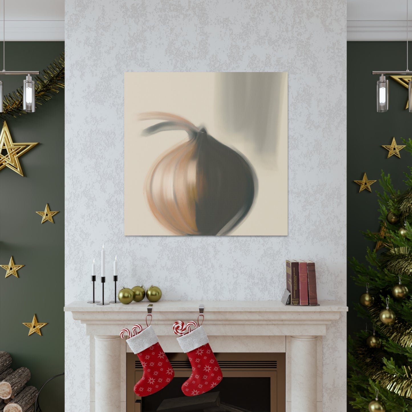 Onion Reflection Ablaze - Canvas