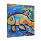 Rainbow Fish Abstracted - Canvas