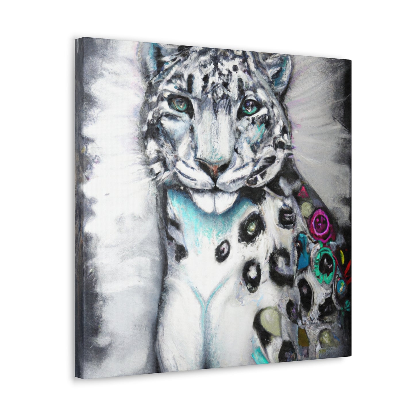 Snow Leopards Aflutter - Canvas