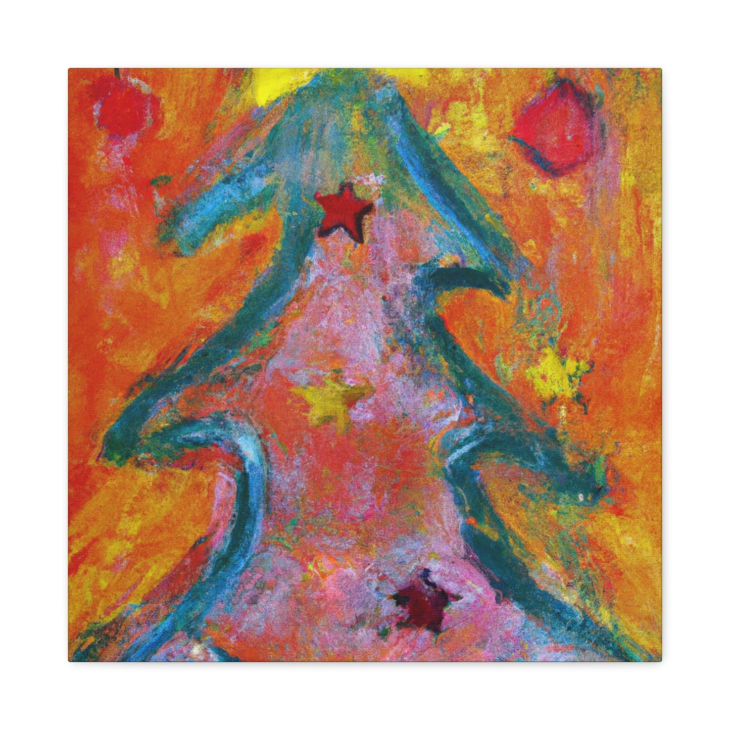 Christmas Tree Wonderment - Canvas