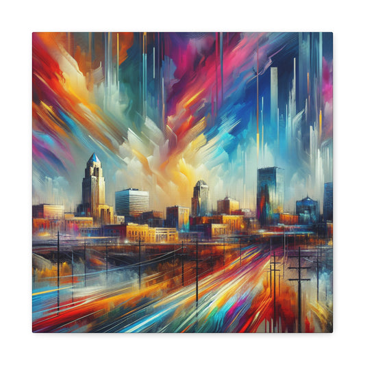 "Enigmatic Omaha Dawn" - Canvas