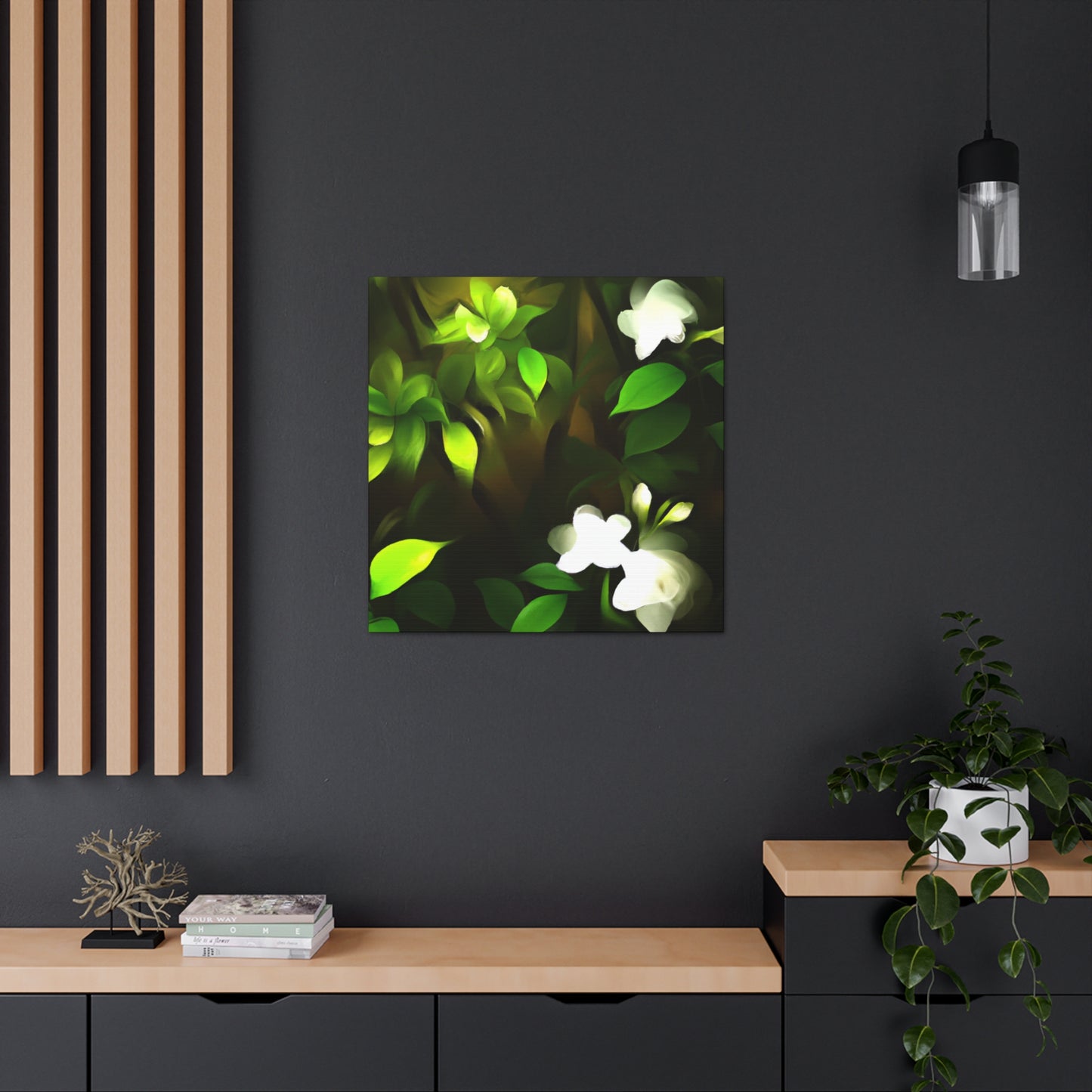 Enchanting Gardenia Bliss - Canvas