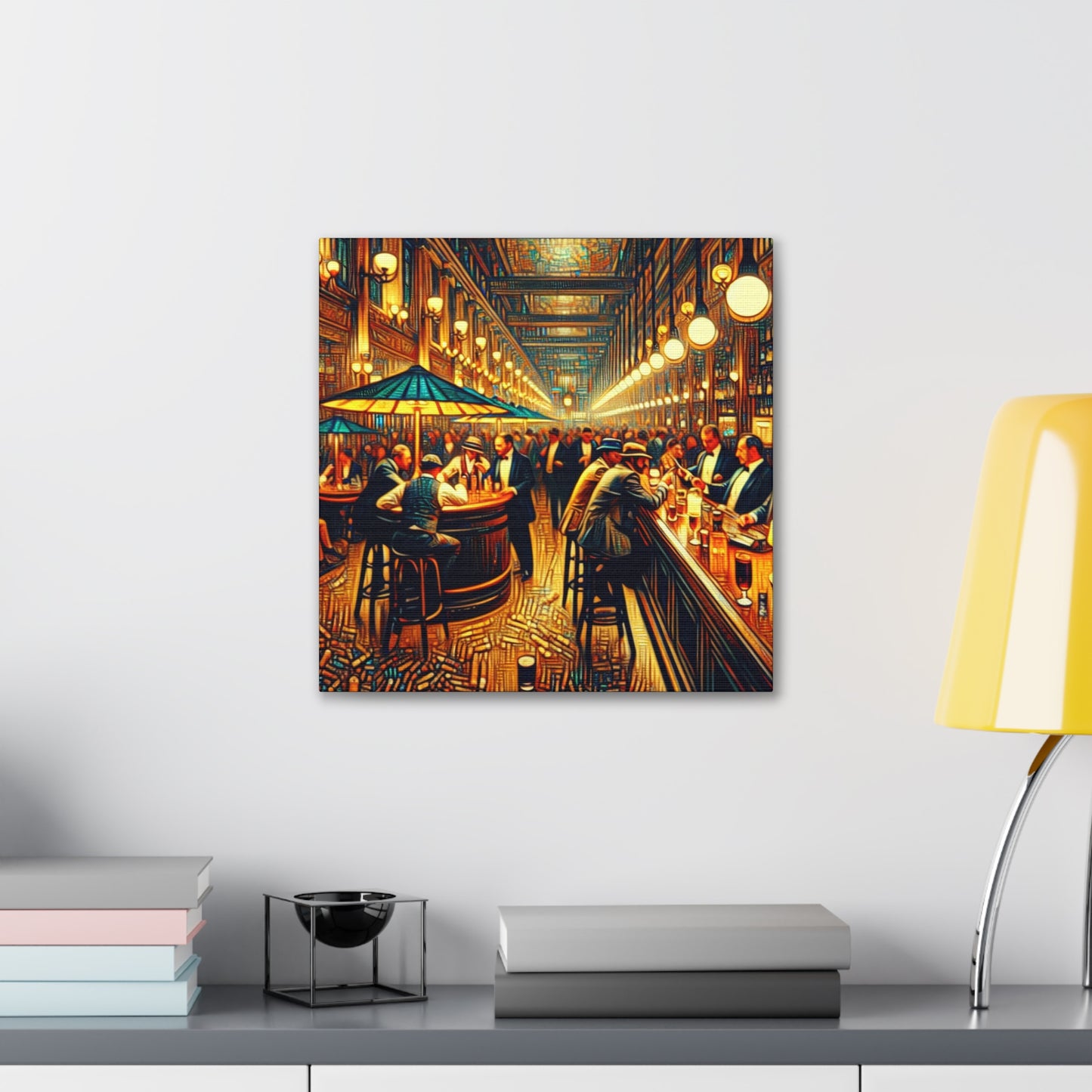 Elegant Tobacco Gathering - Canvas