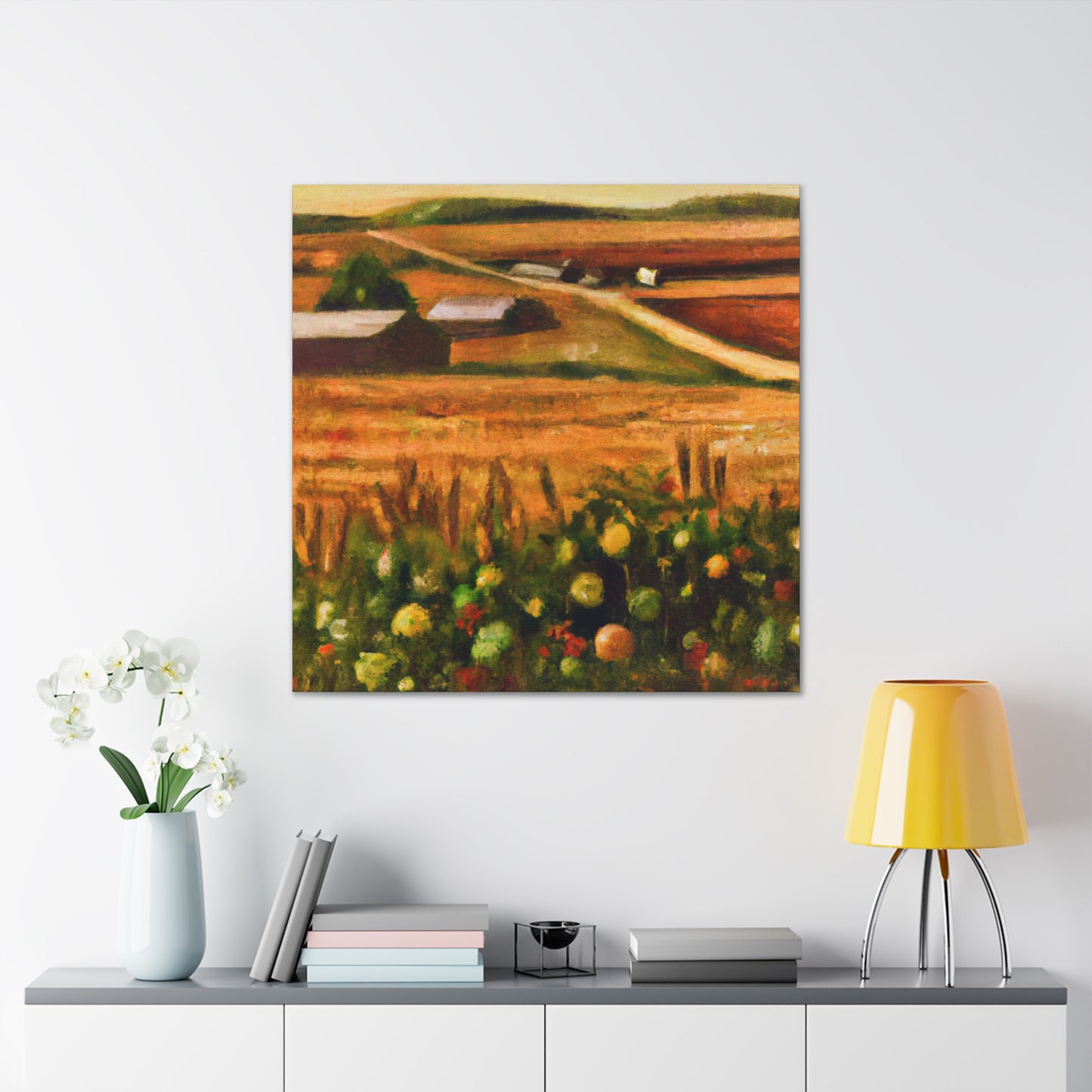 Harvesting Fields Abundance - Canvas