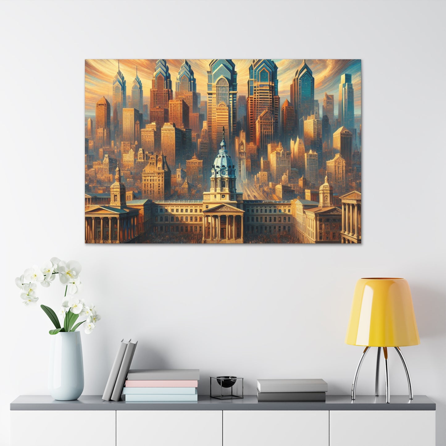 "Philadelphia's Serene Elegance" - Canvas