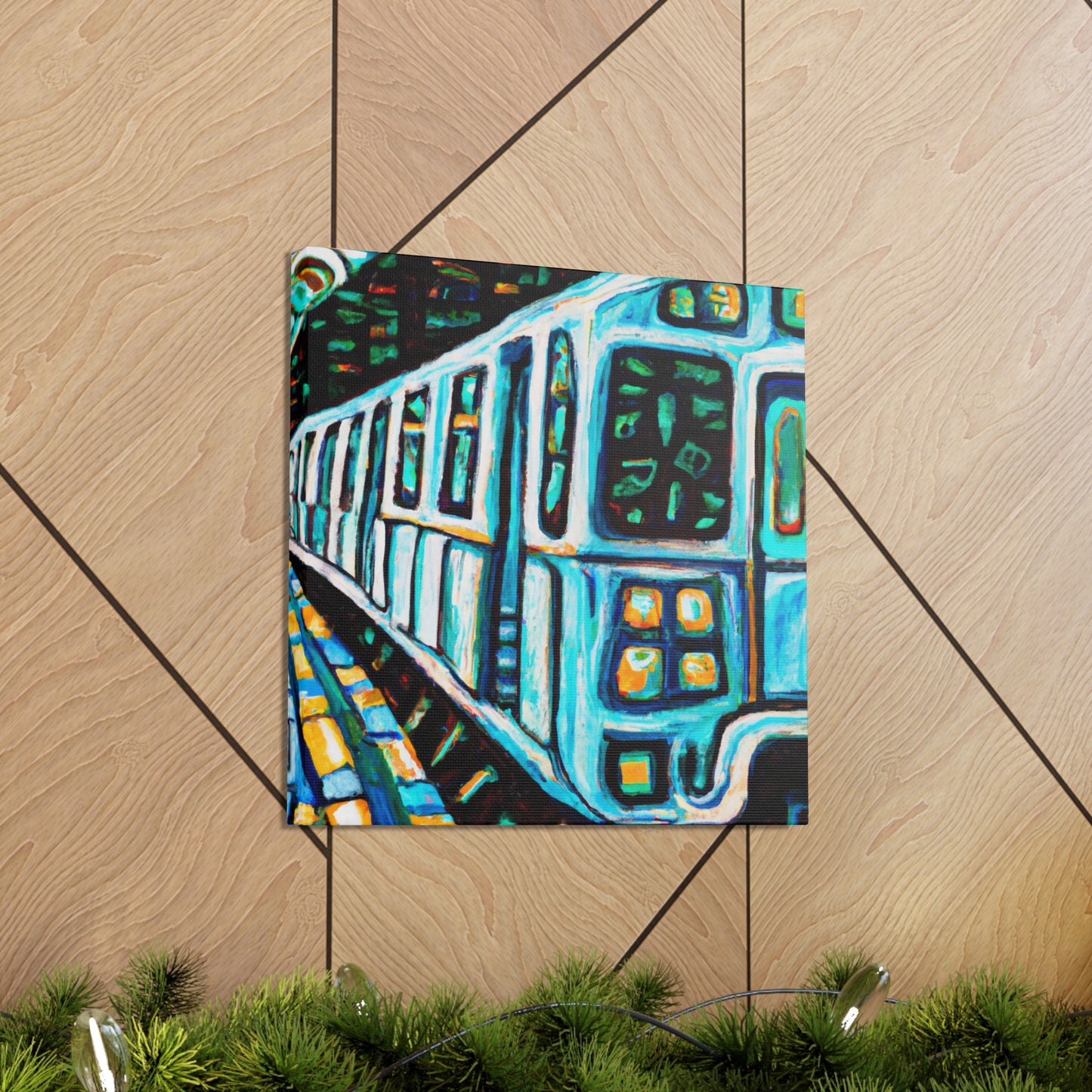 Subway Train Vizionary - Canvas