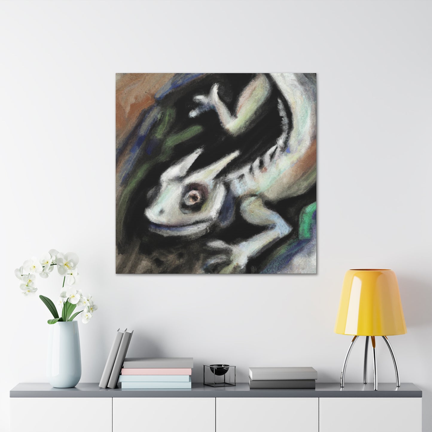 "Horned Lizard Expressionism" - Canvas