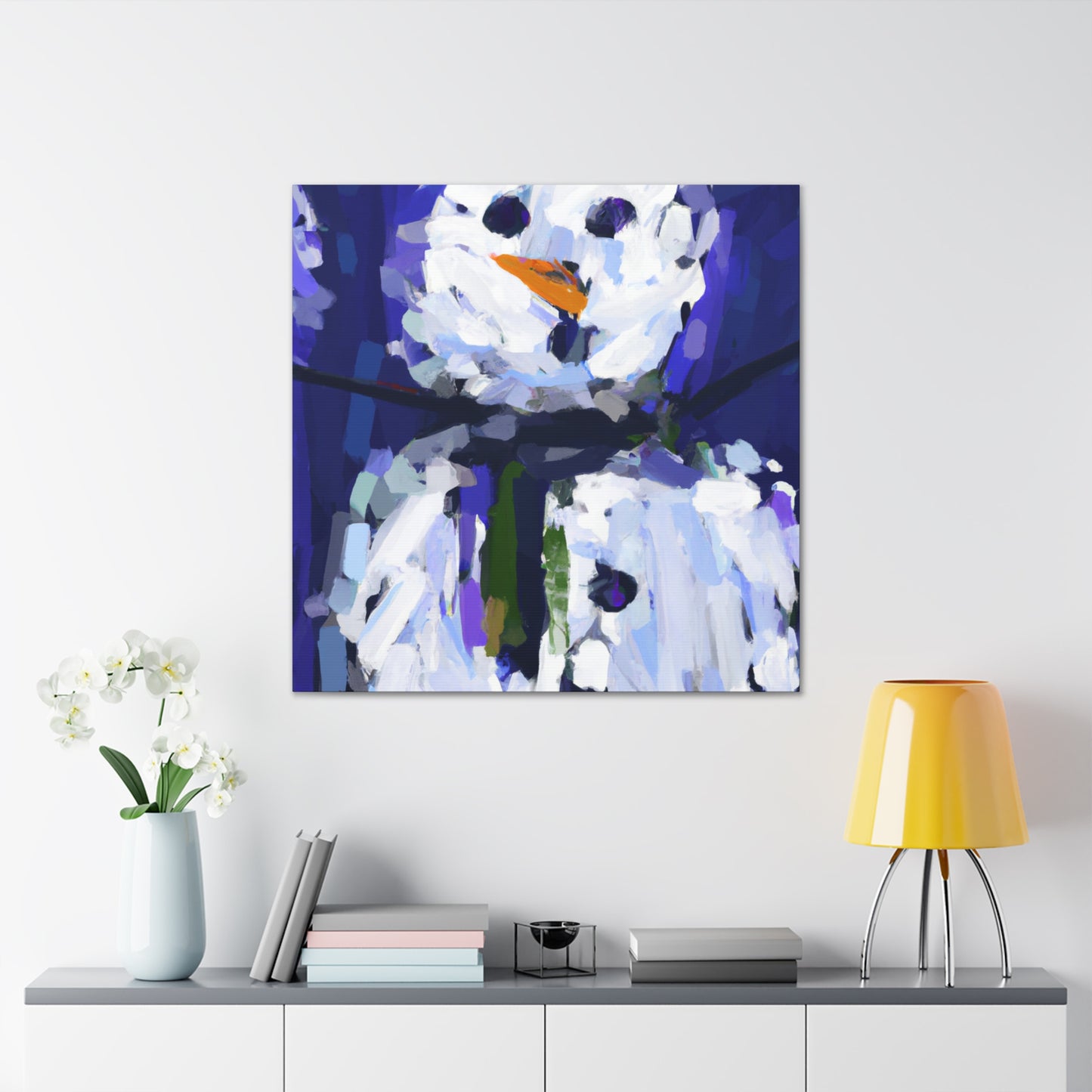 Snowman in Winterland - Canvas