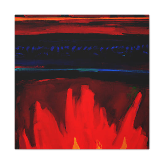 "Flames of Home Fires" - Canvas