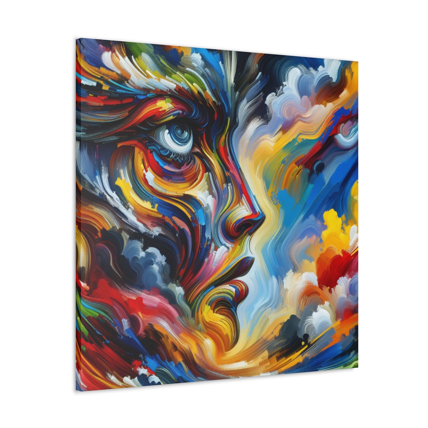 "Reflections Unleashed: Midnight Symphony" - Canvas