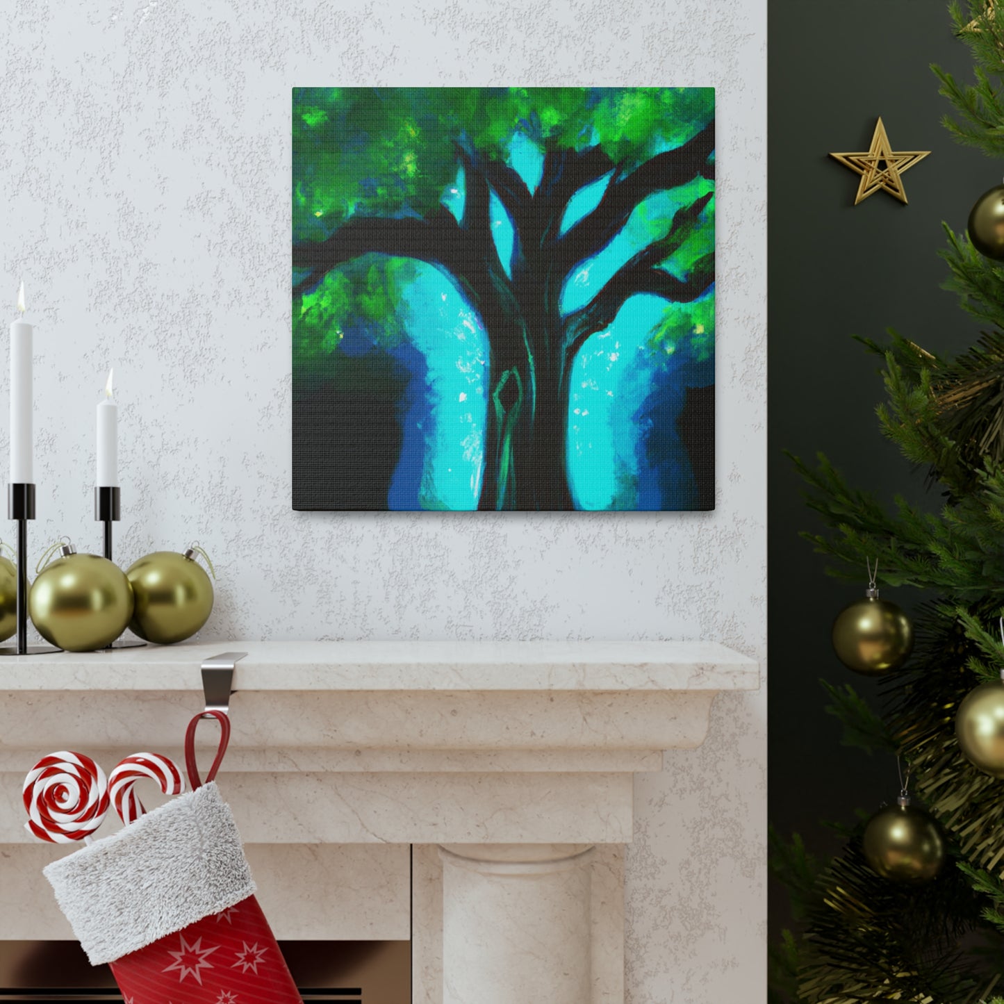 "Oak Tree Ode Variegata" - Canvas