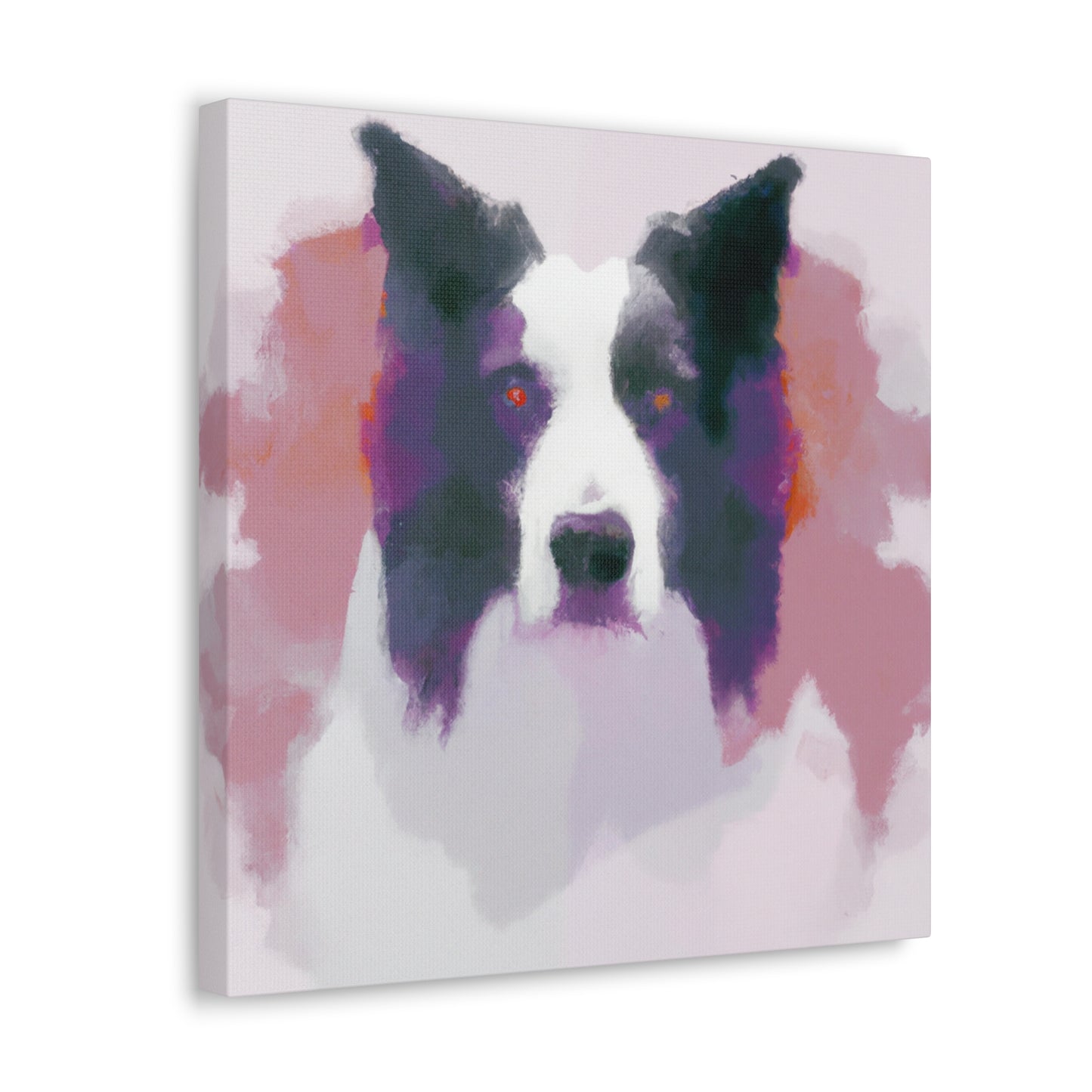 "Border Collie Reflection" - Canvas