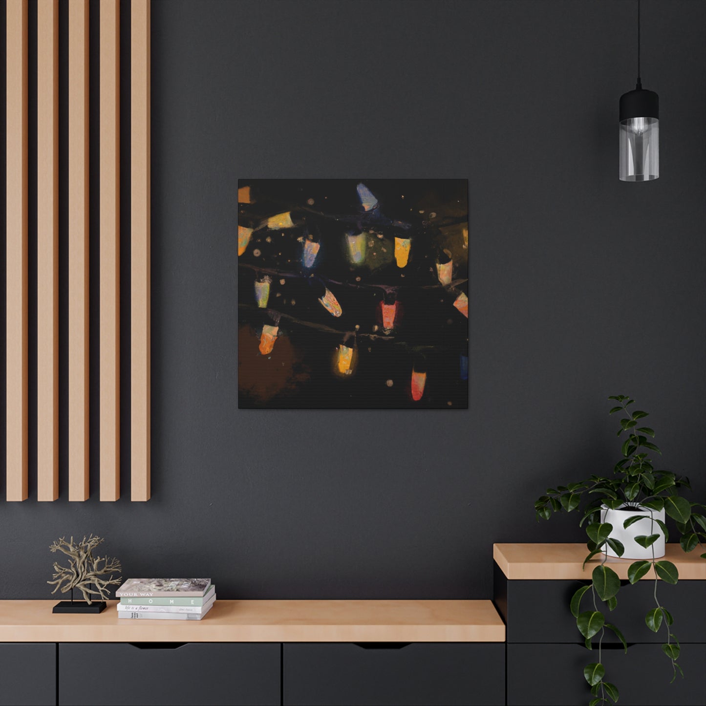 "Christmas of Bright Lights" - Canvas