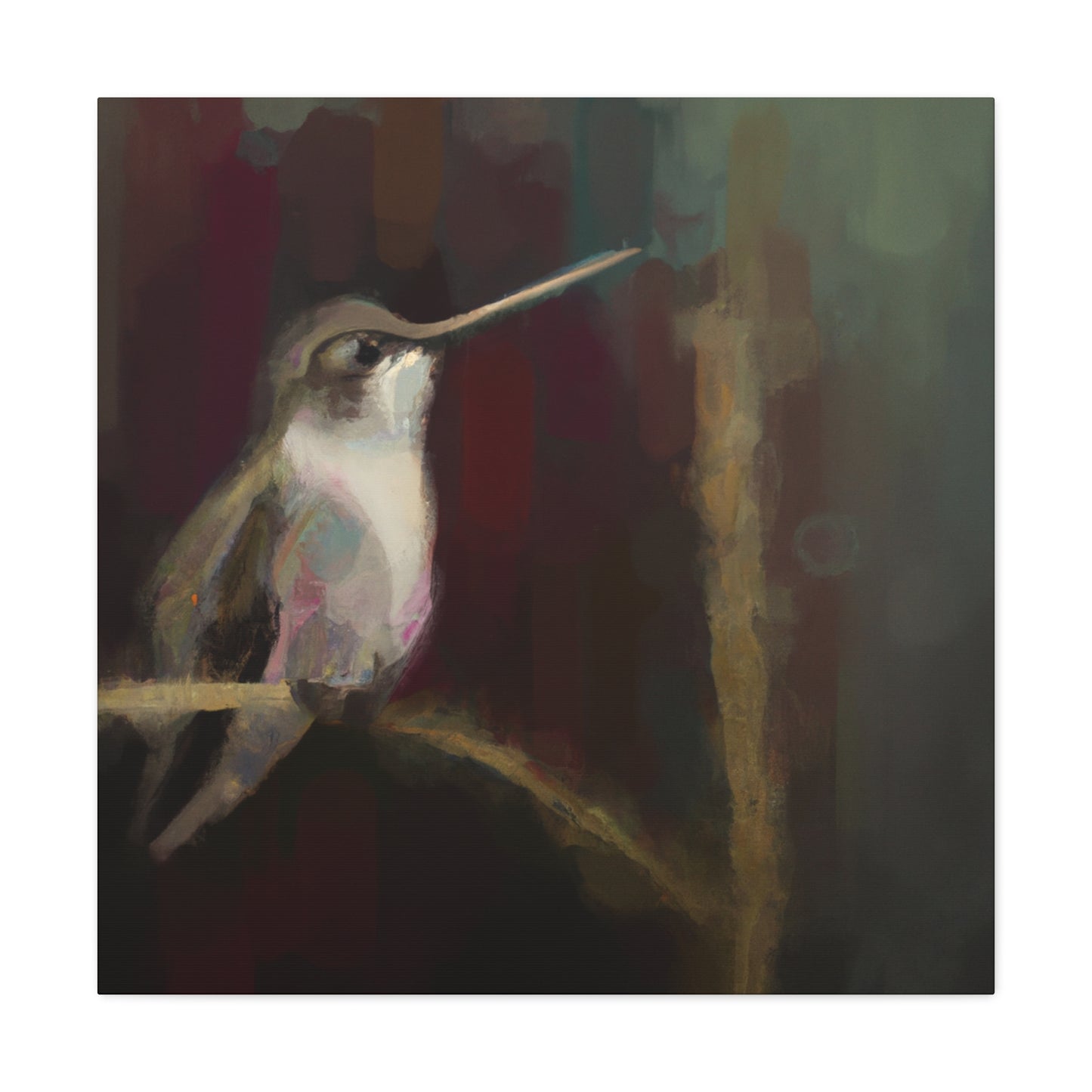 "Hummingbird in Expressionism". - Canvas