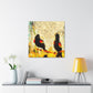 Red-Winged Songbird Reflection - Canvas