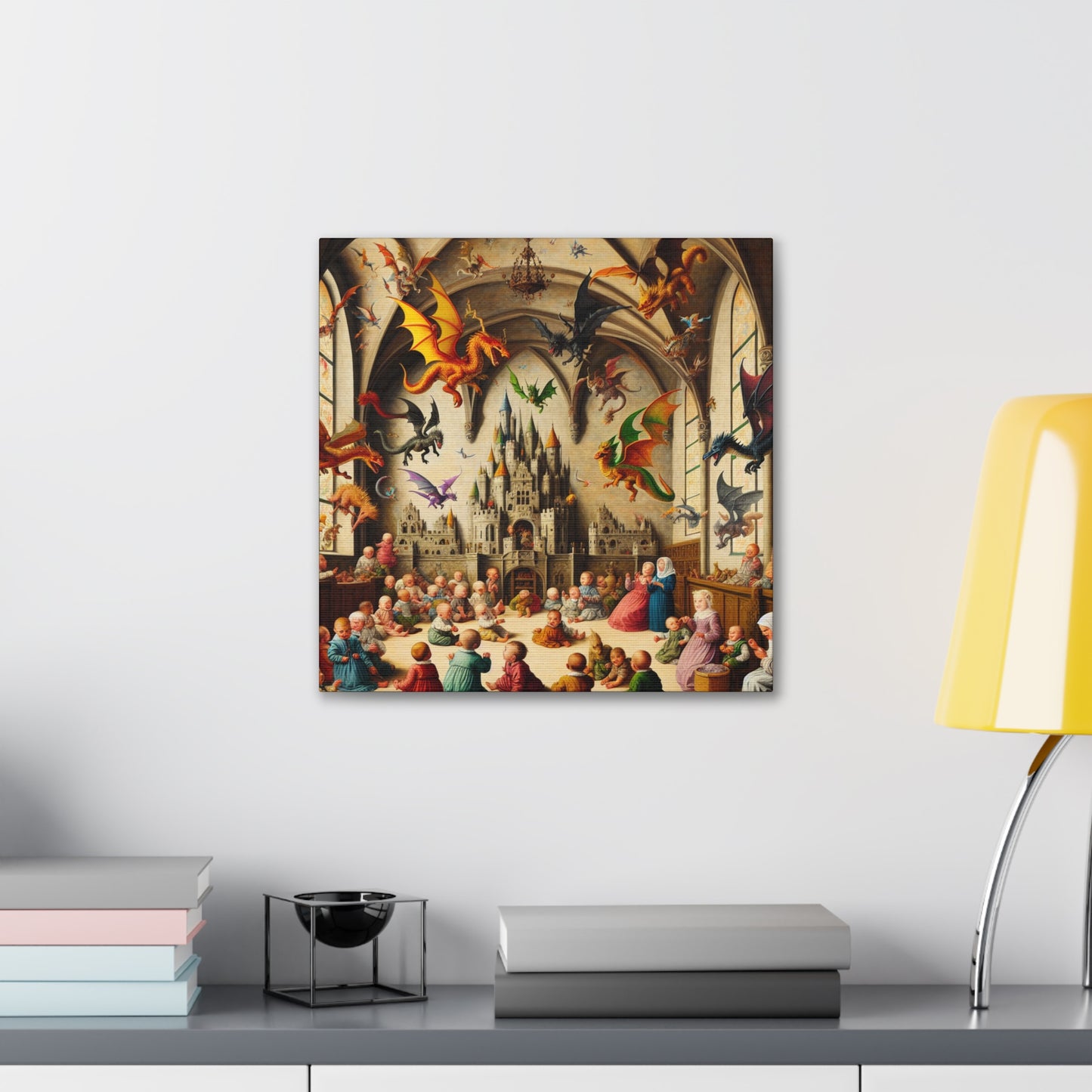 Dragon's Castle Delight - Canvas