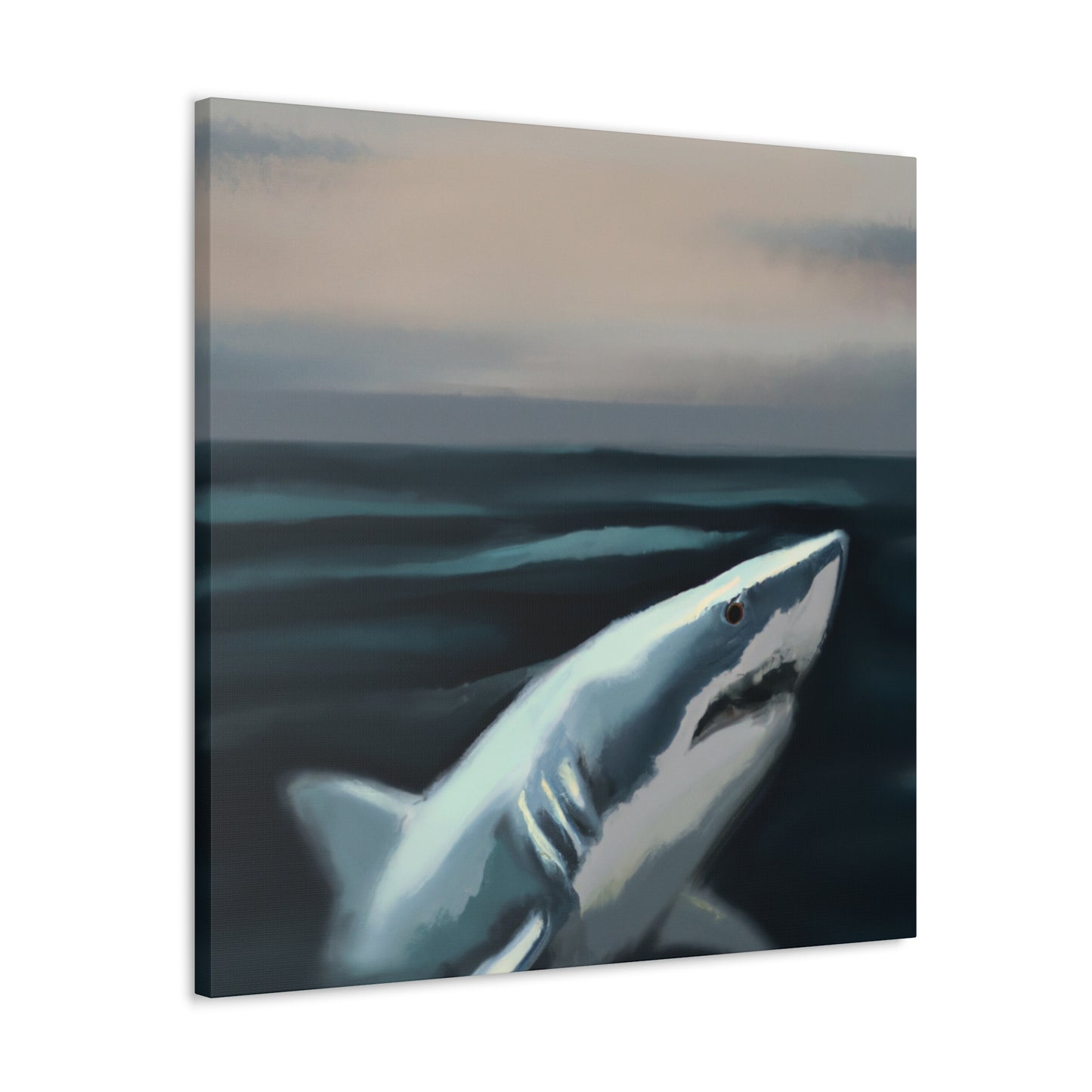 Great White Mystery. - Canvas