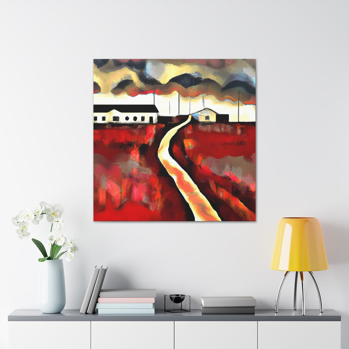 "Country Road Abstraction" - Canvas