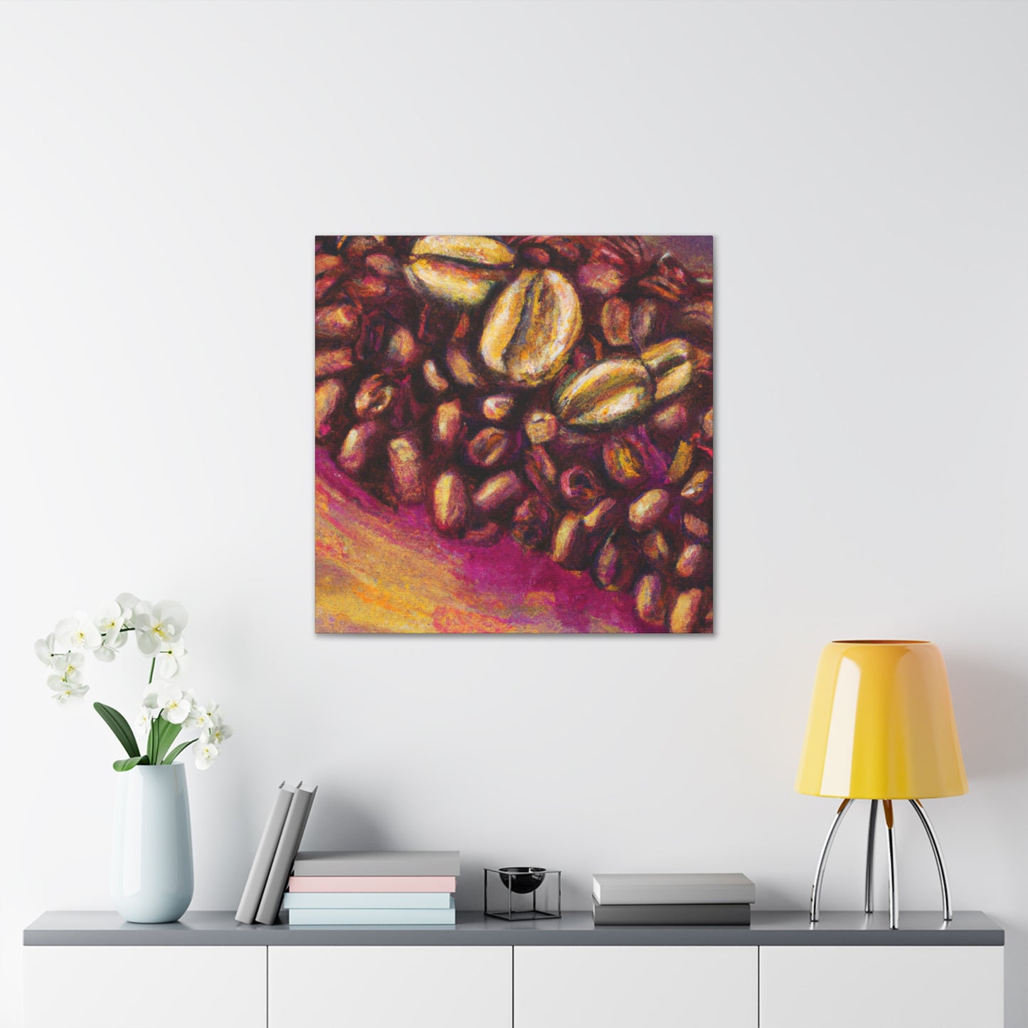 "Coffee's Colorful Aroma" - Canvas