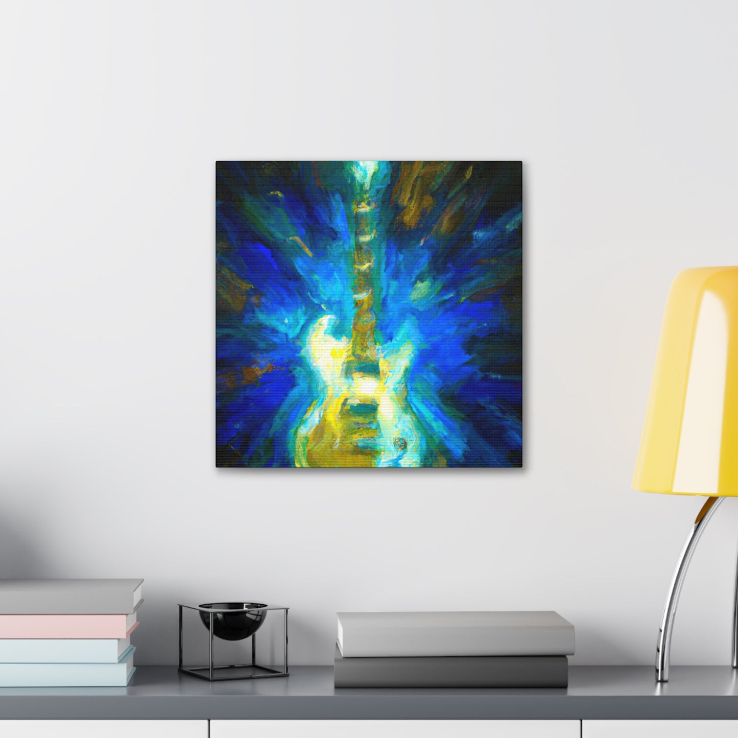 Electric Guitar Impressionism - Canvas