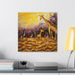 Giraffe in Abstract Form - Canvas