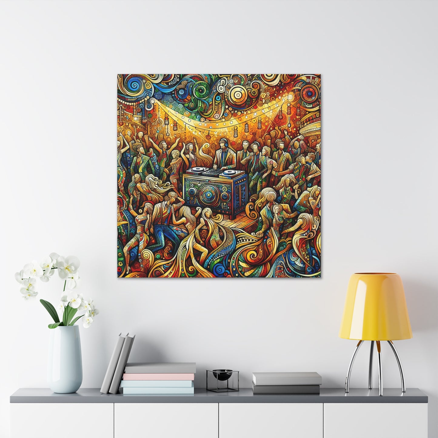 Rhythmic Revelry and Tunes - Canvas