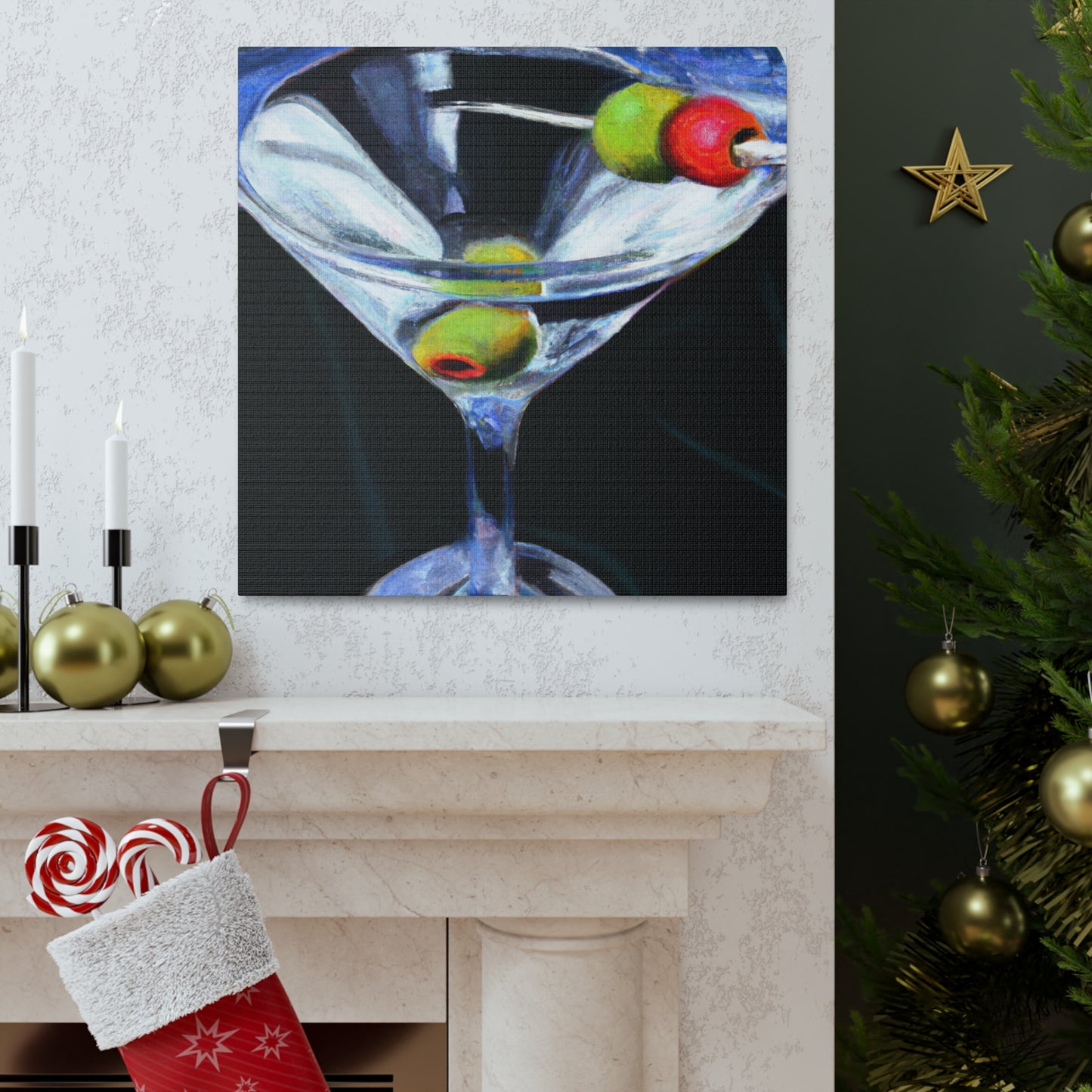 "Martini: Impact of Glass" - Canvas