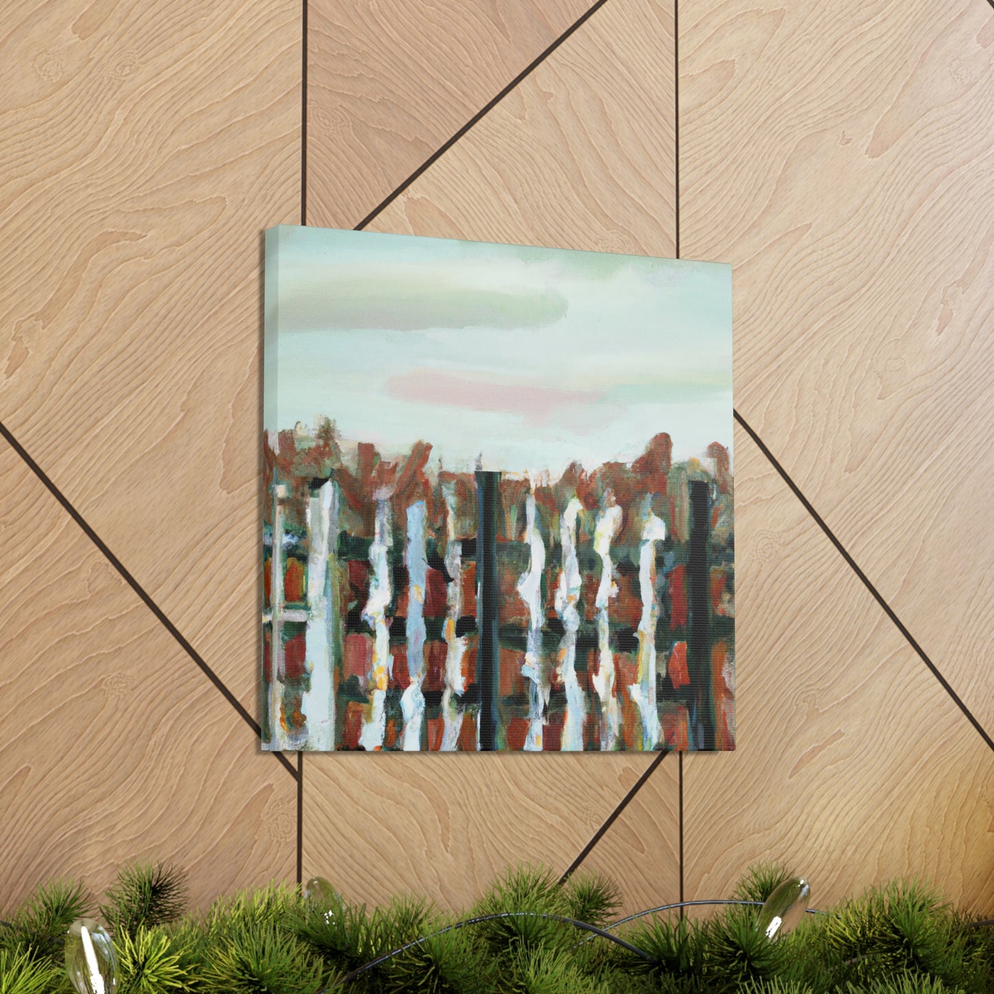 Fence of the Barnyard - Canvas