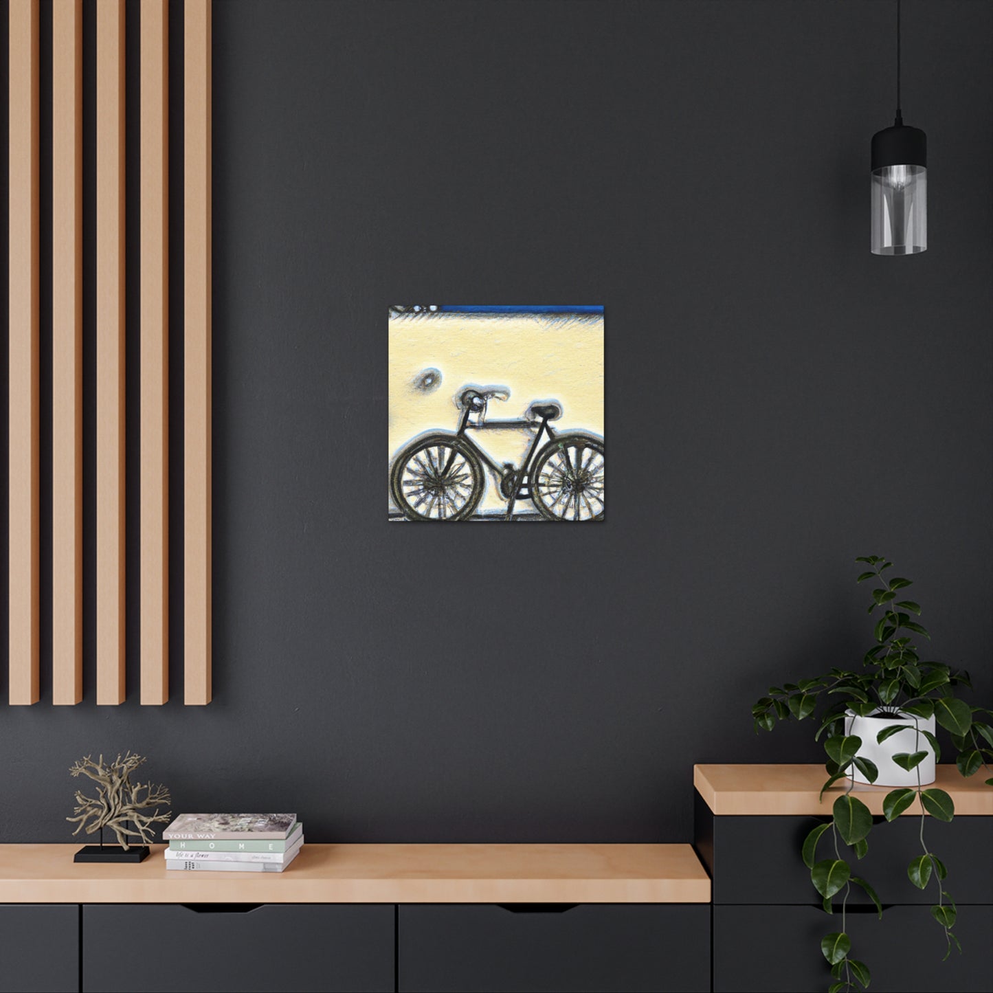 "Wheel of Reflection Bicycle" - Canvas