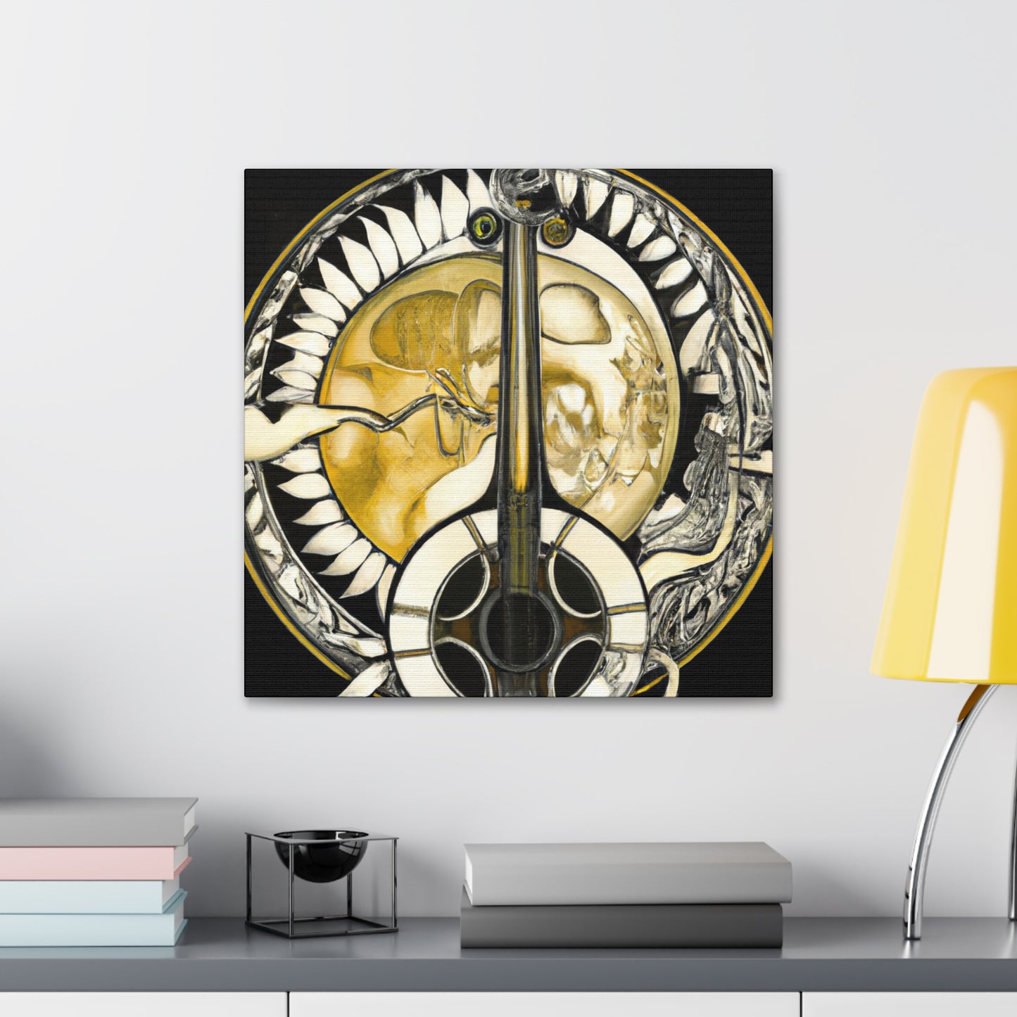 'Banjo with Art Nouveau' - Canvas