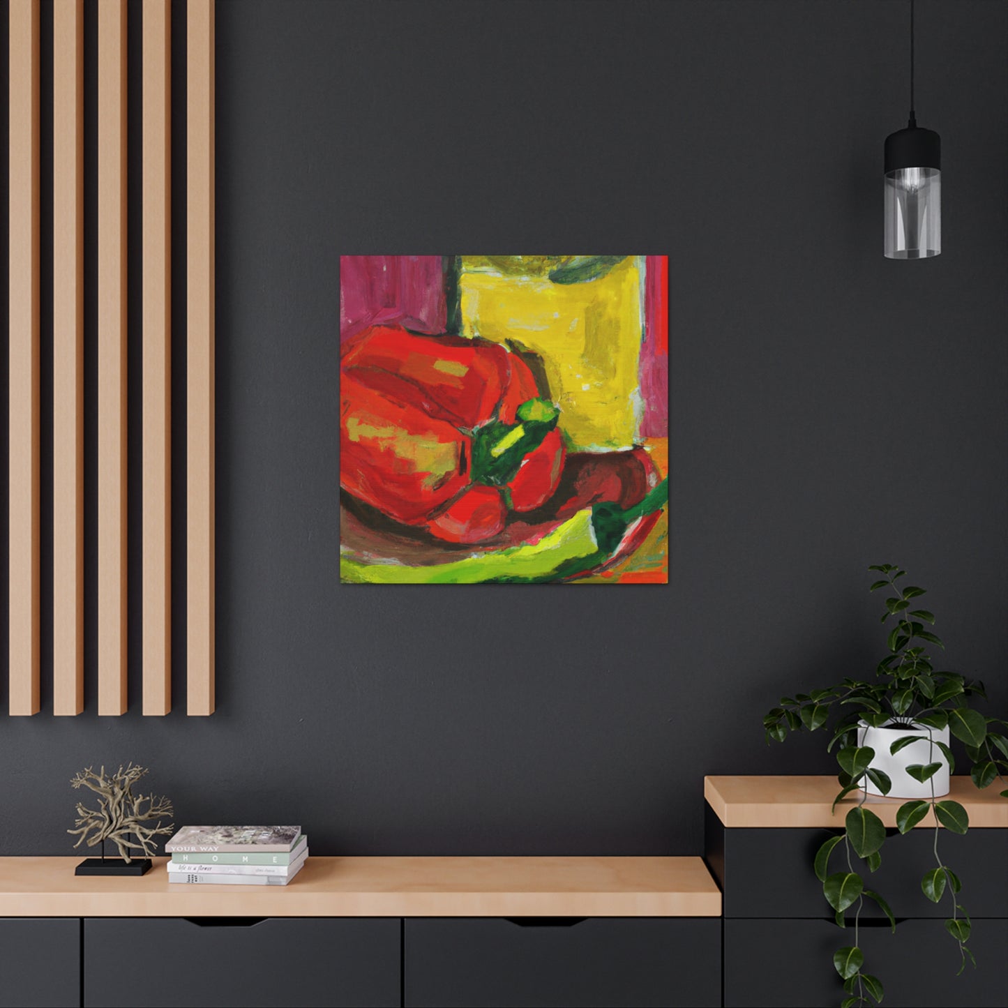 "Cascading Peppers Fauvism" - Canvas