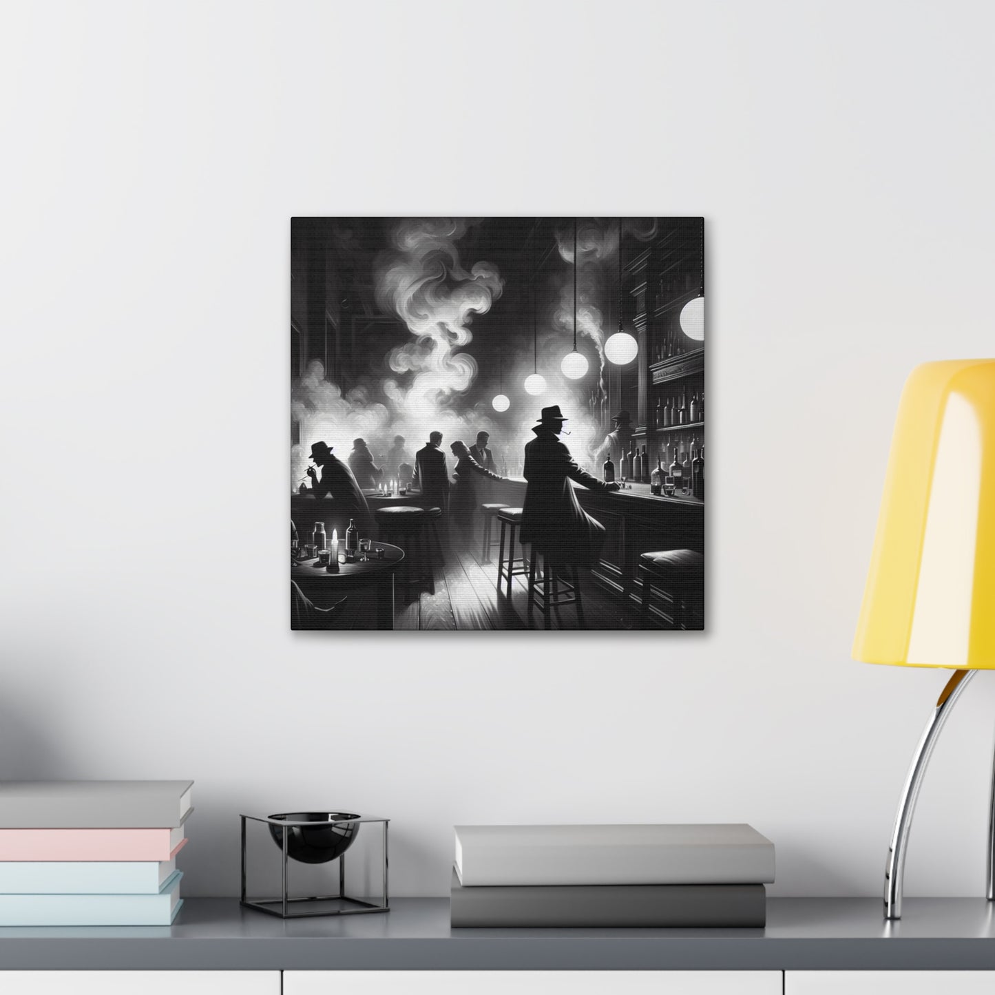 Misty Tavern Revelry - Canvas